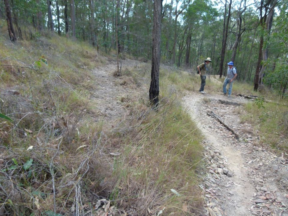 End of day 1 looking down